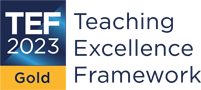 Logo: TEF 2023 Gold - Teaching Excellence Framework